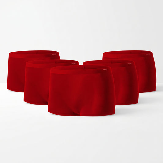 Sporty Safety Shorts (5 Pairs) - Fortune Red